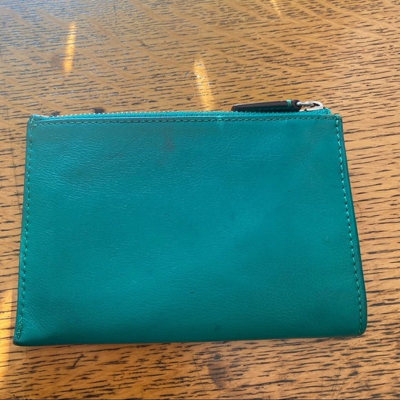 Coach Legacy Emerald Green Oversized Mini Skinny Wallet - Picture 3 of 5